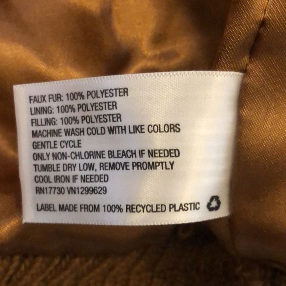 Sherpa Faux Fur Fuzzy Jacket Wild Fable Brown Women’s Long Sleeve Zip-Up Sz M - Picture 6 of 8